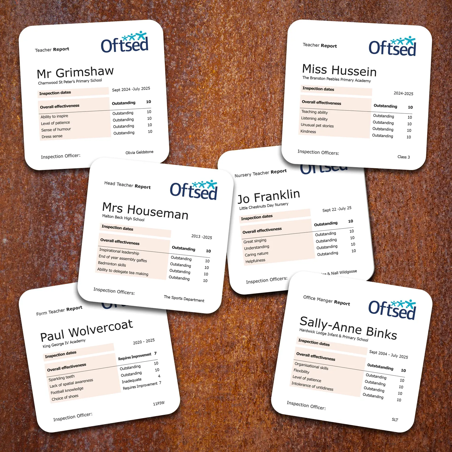 Personalised Teacher Drinks Coaster