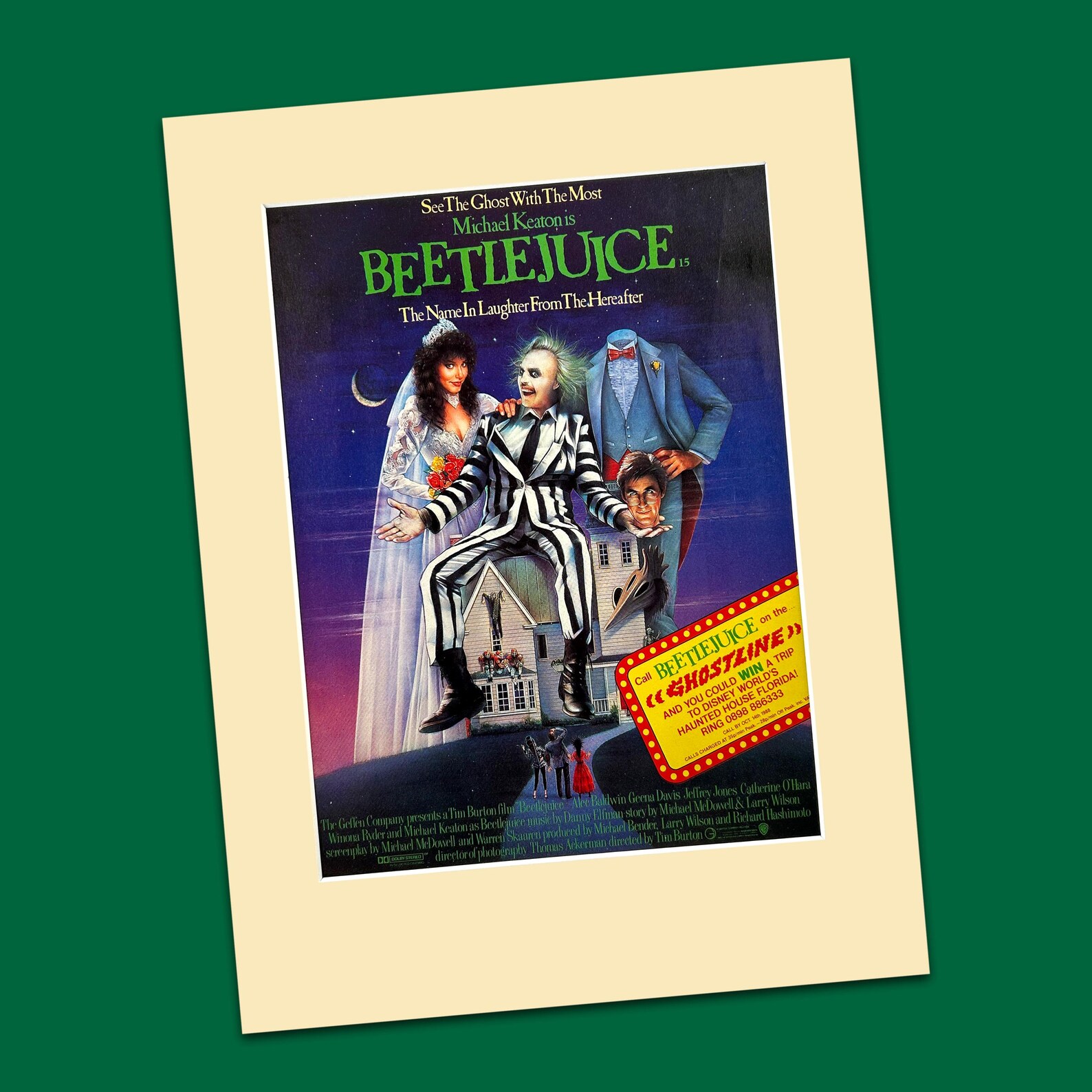 Beetlejuice - Original (Record Mirror) 1988 Film Advert 